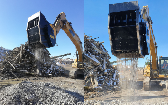 BF90.3 crushing railroad sleepers 