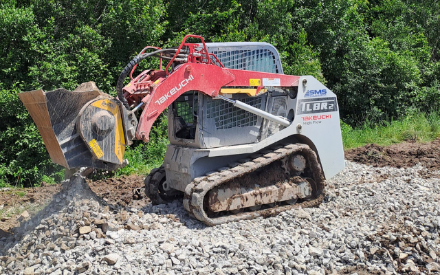 The skid steer attachment that turns concrete waste into cash
